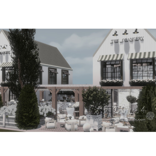 模拟人生4CC房屋mod|The Orangery|可经营餐厅带家具|30x30|#595