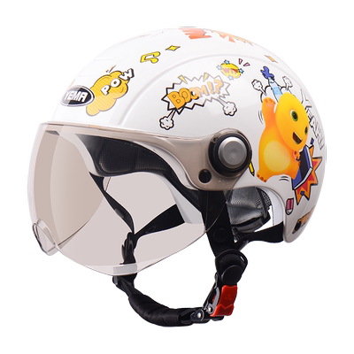 奶龙x野马儿童盔3c认证四季通用