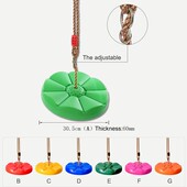 秋千盘花瓣秋千宝宝网红圆盘攀爬儿童玩具室内悬挂绳户外吊绳室外