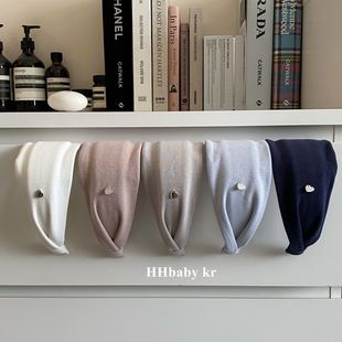 高级感vintage发卡 纯色加宽针织发箍 90s美式 复古