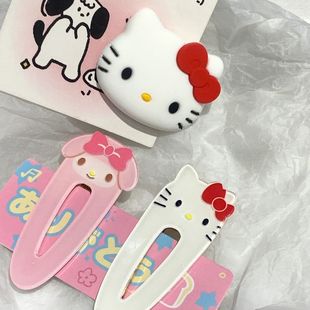 虞书欣同款发夹三丽鸥可爱发卡hellokitty高颜值侧边刘海夹子头饰