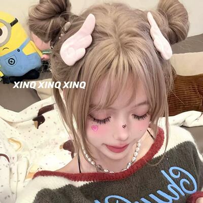 韩女甜蕾小翅膀发夹可爱棉花甜妹辣妹亚比追星女萌刘海边夹