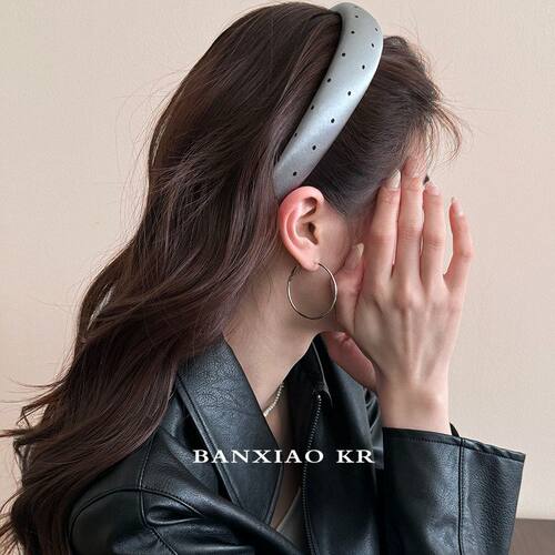 韩系缎面波点头饰发箍女2