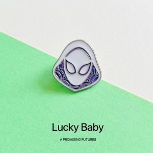 超级英雄复仇者蜘蛛侠蜘蛛个性 女侠格温胸针超人别针配饰金属徽章