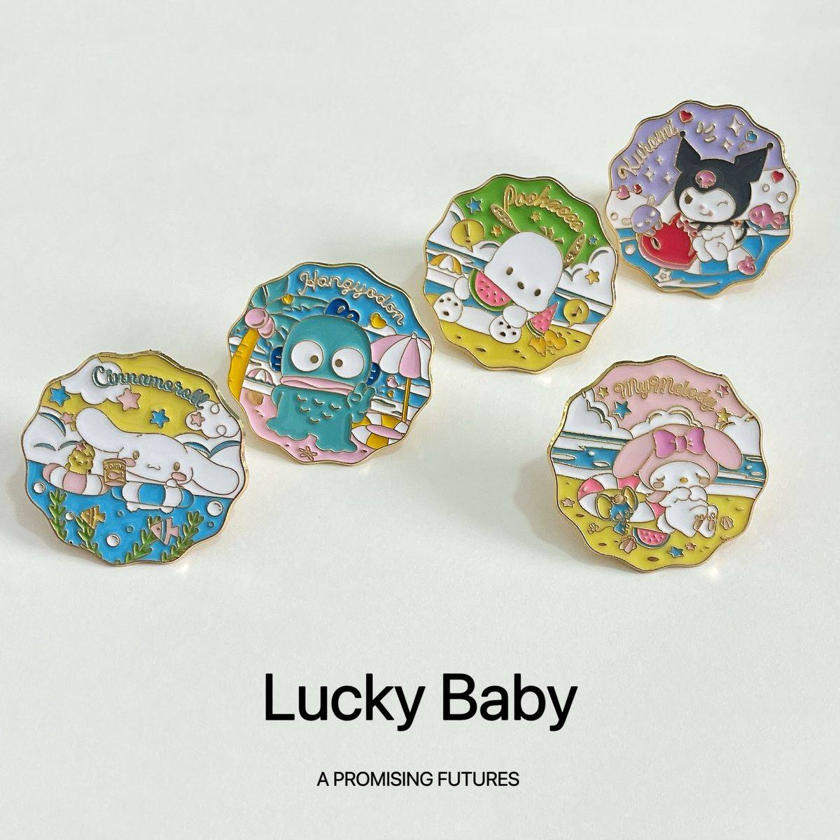 三丽鸥徽章玉桂狗库洛米甜蜜海滩金属徽章可爱装饰包包衣服胸针萌,饰品/流行首饰/时尚饰品新,胸针,淘宝优惠券,粉丝福利购,淘宝优惠卷