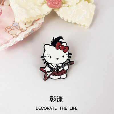 可爱kt猫胸针猫咪软萌甜美卡通三丽鸥金属徽章库洛米合金包包配饰