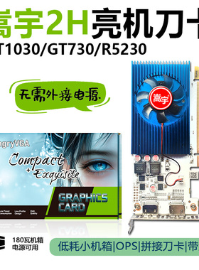 嵩宇GT730 4G/GT1030 4G R5230服务器办公亮机卡单槽刀卡半高显卡