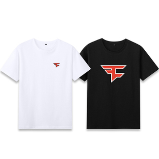 学生纯棉T恤上衣Rain周边 夏季 战队Faze Clan队服游戏CSGO比赛短袖