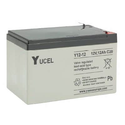 进口YUCEL Y12-12蓄电池 12V12AH设备/电梯/通信设备用蓄电池