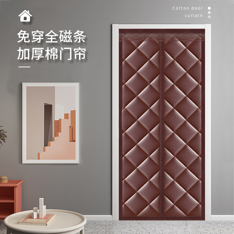 冬季棉门帘隔音加厚全磁条保暖
