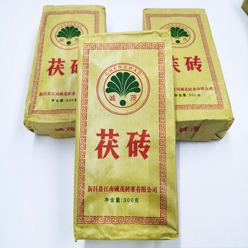 新疆砖茶伊犁奶茶专用诚茂茯砖茶块民族饭店餐厅吃肉待客茶叶300g