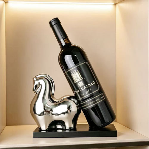 景德镇陶瓷马到成功酒架摆件客厅玄关电视柜酒柜装饰品乔迁新居