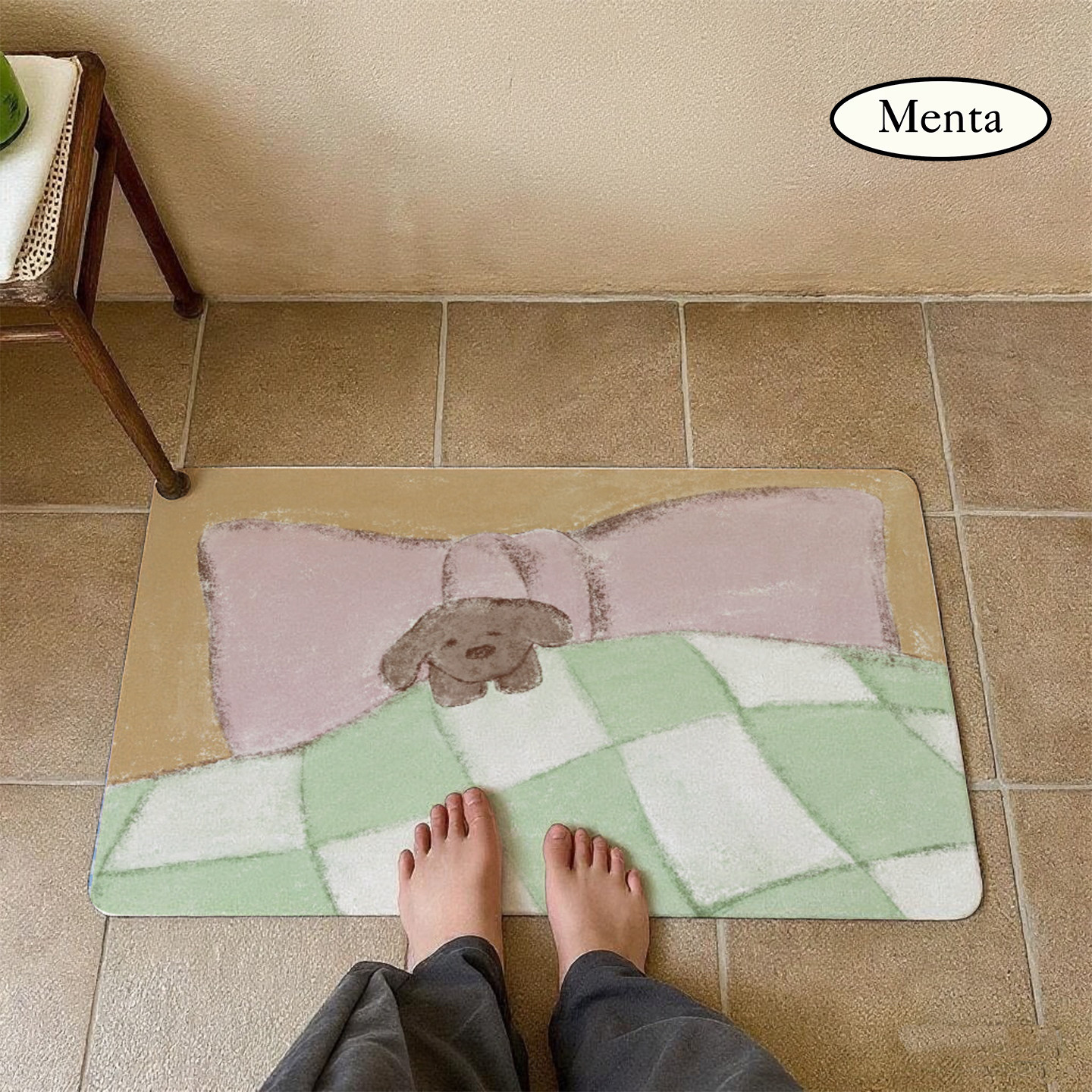 薄荷岛《睡个好觉》吸水速干垫浴室垫入口防滑垫卫生间脚垫卧室垫