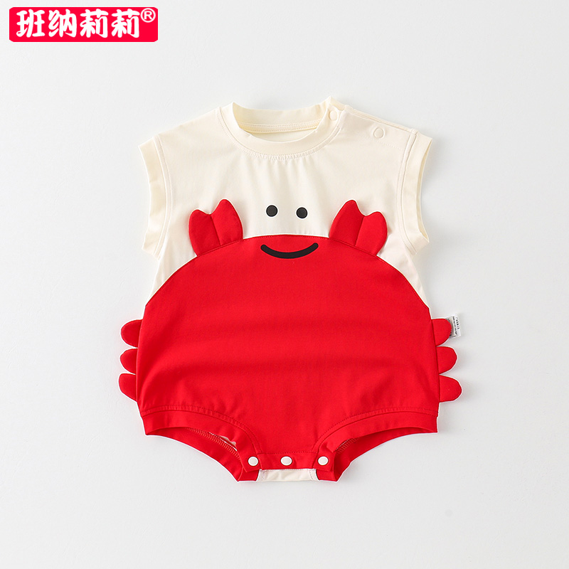 宝宝衣服婴儿夏装包屁衣夏季薄款超萌3个月6洋气0婴幼儿连体1岁潮
