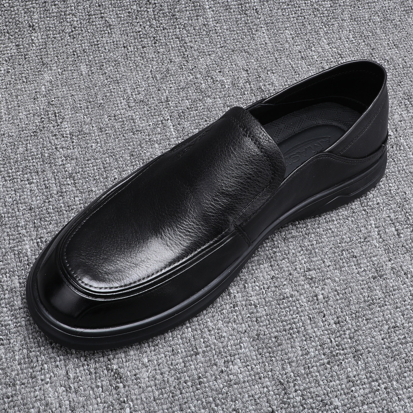 一脚蹬男鞋2026新款纯牛皮百搭透气商务休闲皮鞋软底轻便男乐福鞋,流行男鞋,休闲皮鞋,淘宝优惠券,粉丝福利购,淘宝优惠卷