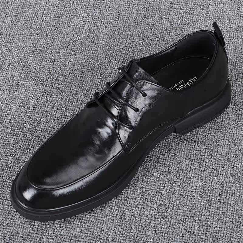 皮鞋2025新款头层牛皮系带男士商务休闲百搭正装纯皮透气低帮男鞋,流行男鞋,休闲皮鞋,淘宝优惠券,粉丝福利购,淘宝优惠卷