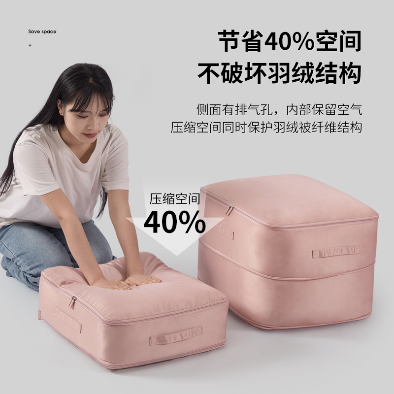 被子收纳袋贡缎衣物整理袋收纳包大容量装棉被专用羽绒服收纳