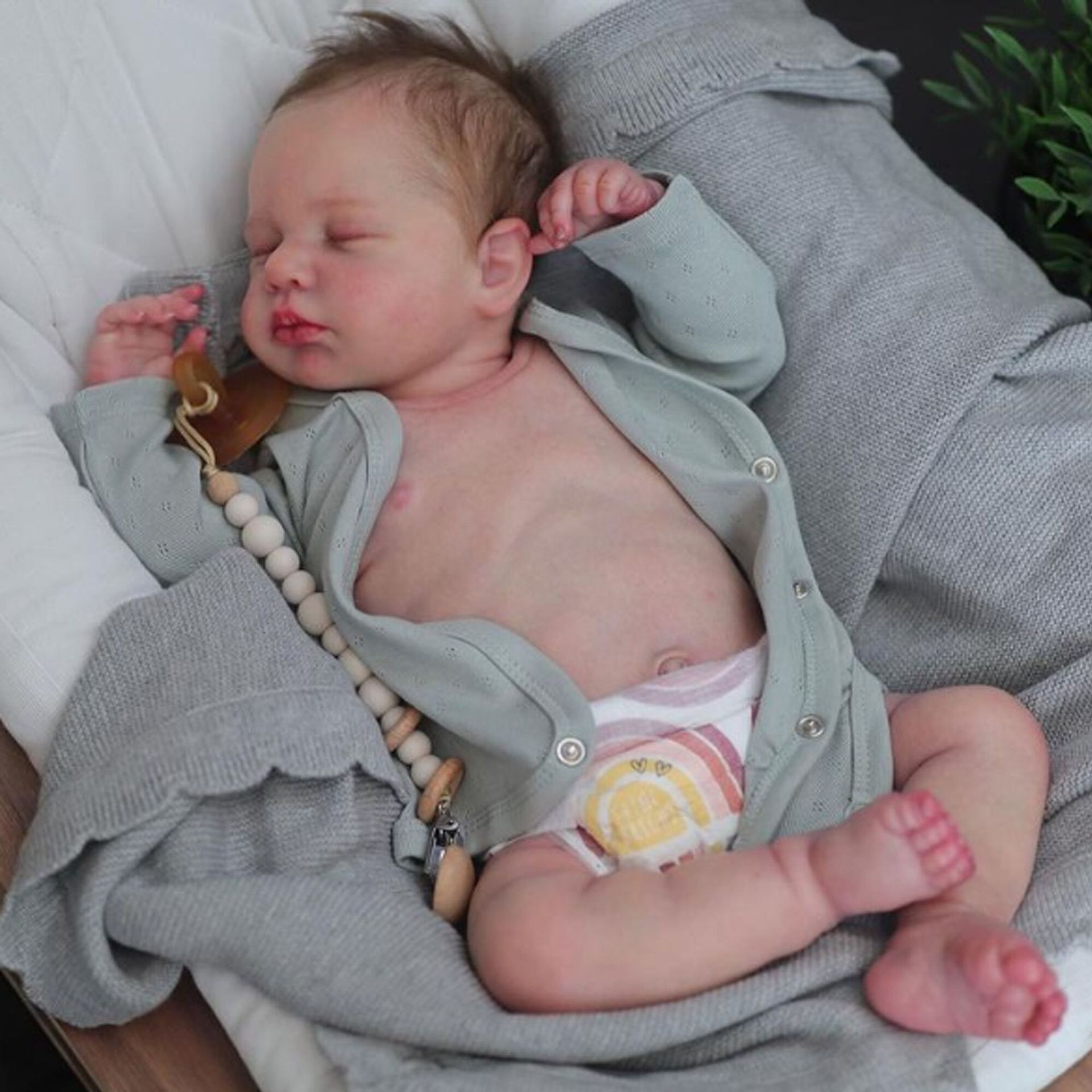 19inch reborn Doll Loulou仿真婴儿重生娃娃 电商货源