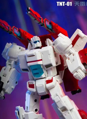 TNT-01天雷赤焰 宇宙飞船太空守卫者天火小比例变形玩具