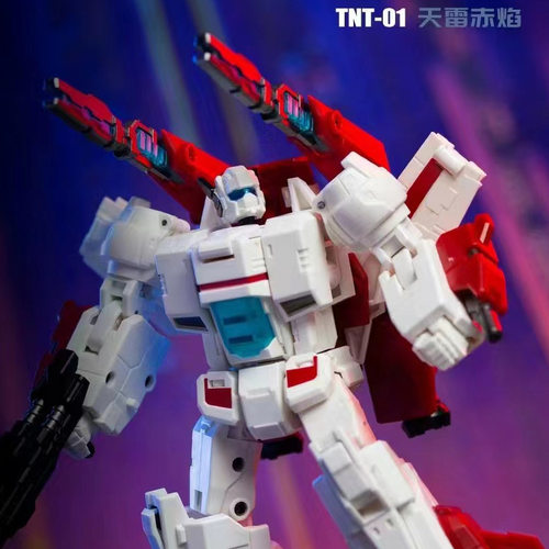 TNT-01天雷赤焰 宇宙飞船太空守卫者天火小比例变形玩具