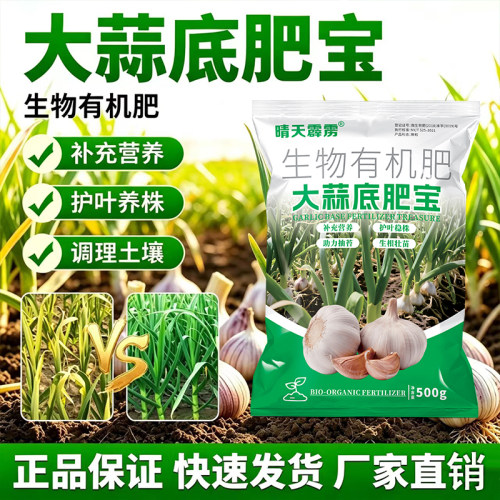 大蒜底肥宝正品大蒜种植肥壮苗防干尖养株护苗有机颗粒缓释肥正品