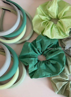 春天绿色系头箍高级感百搭外出海绵发箍发卡压发头饰发饰新款