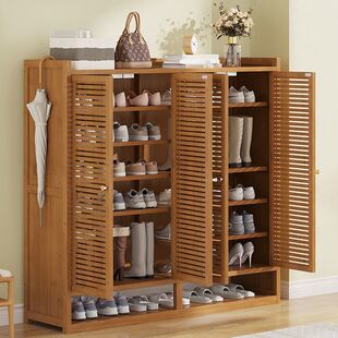 鞋柜楠竹鞋架架子简易多层家用门口大容量客厅鞋子收纳储物架神器