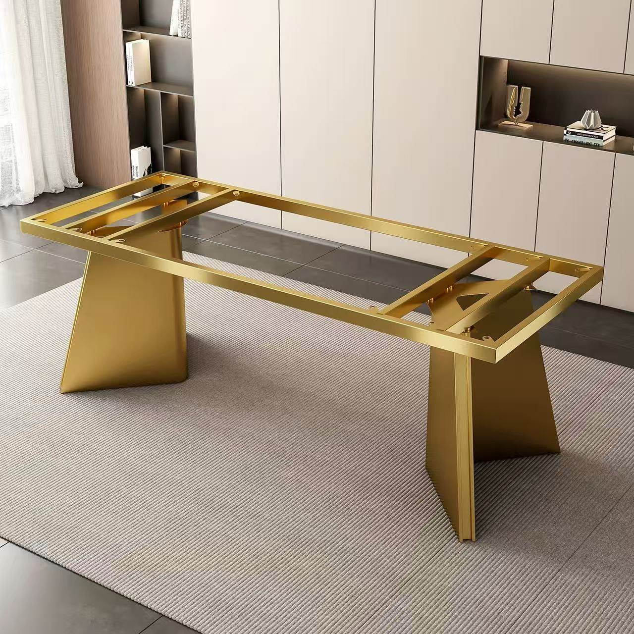 轻奢桌腿奢石桌子不锈钢餐台脚岩板茶桌底座大理石办公桌餐桌支架,住宅家具,桌子,淘宝优惠券,粉丝福利购,淘宝优惠卷