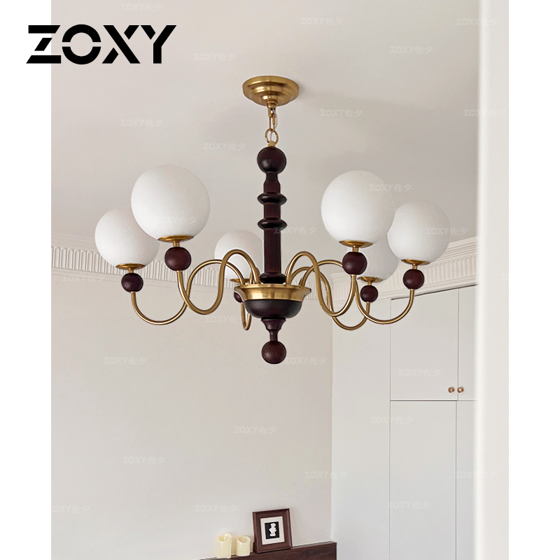 zoxy客厅、卧室、餐厅中古风吊灯
