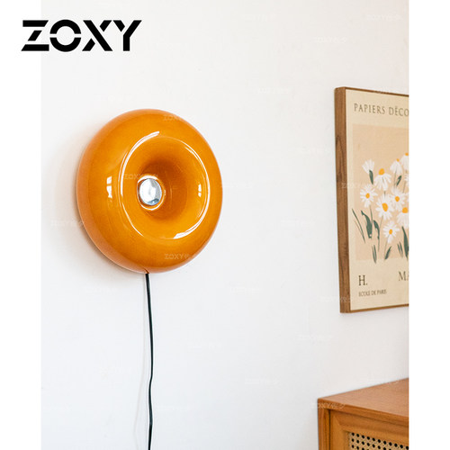 zoxy卧室/过道玻璃壁灯/台灯