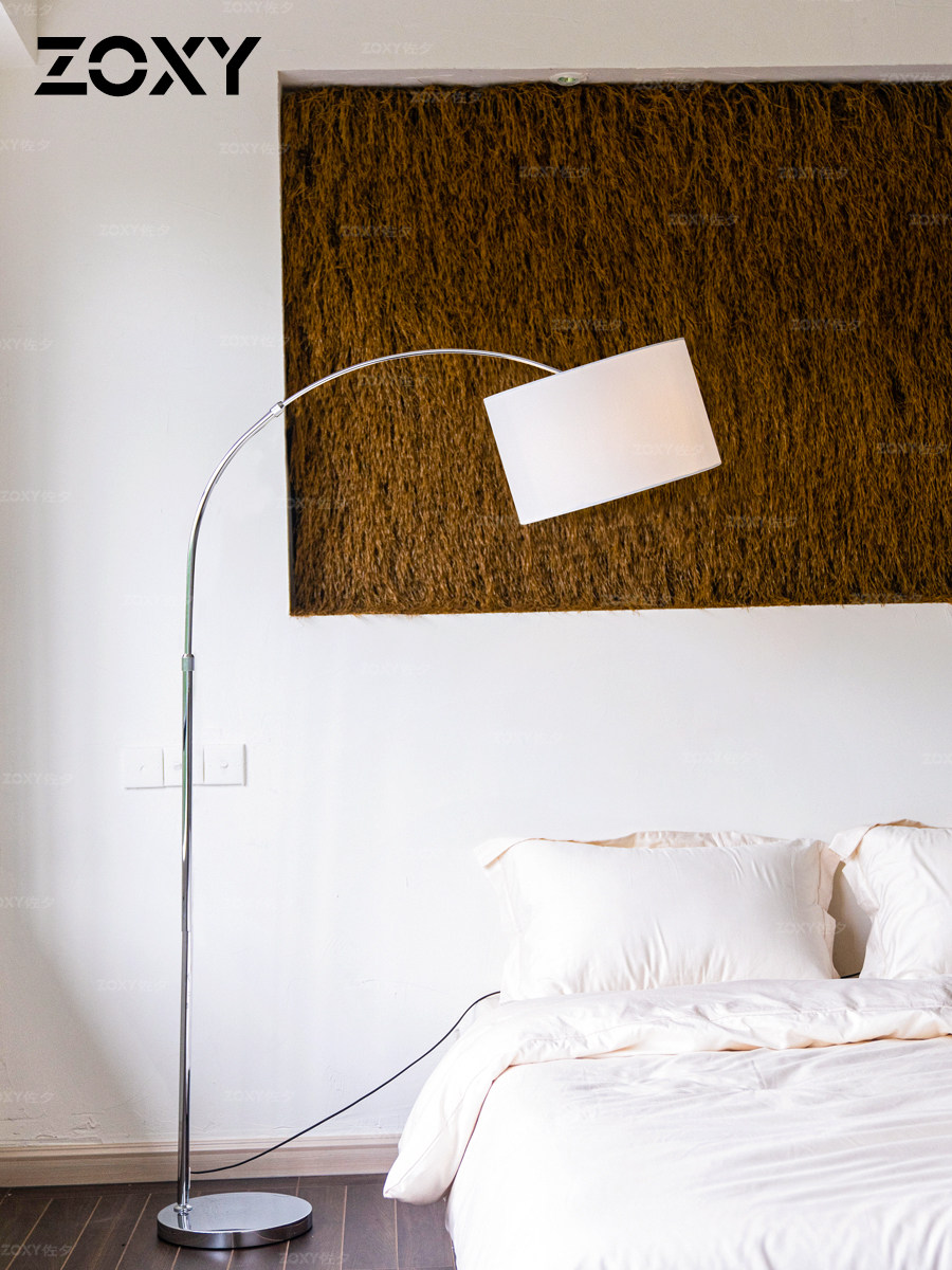 zoxy佐夕简约现代钓鱼灯落地灯北欧书房卧室客厅沙发旁边立式台灯