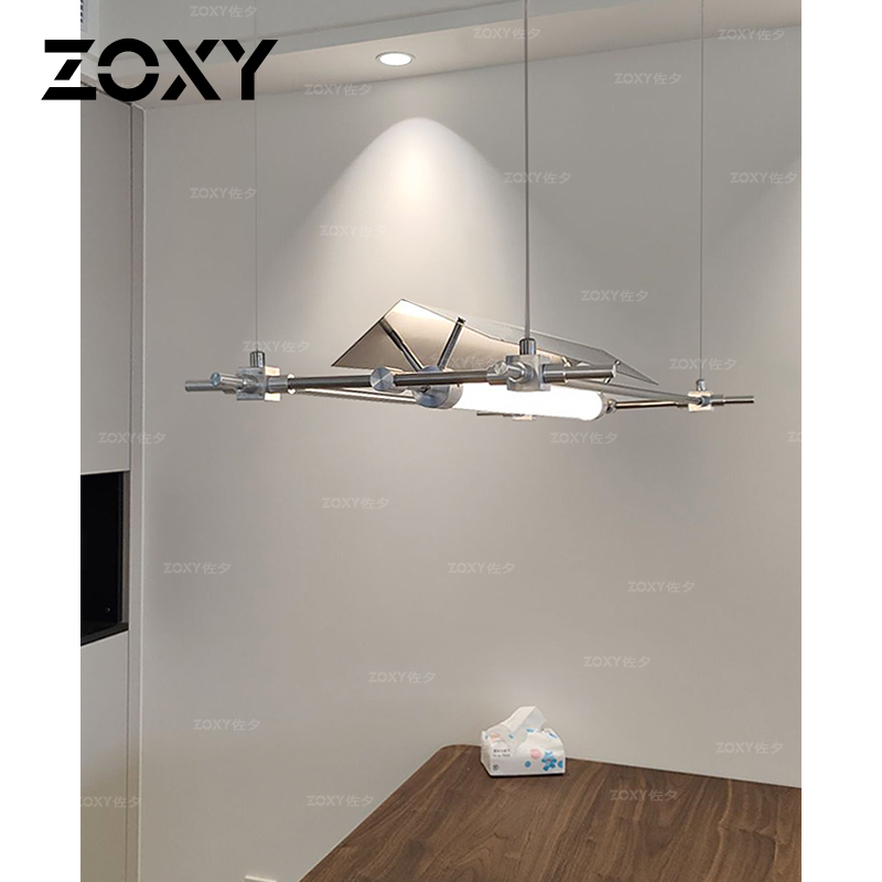 zoxy餐厅不锈钢极简吊灯