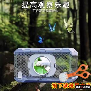 养蚕专用盒养殖箱大号蝴蝶观察宠物别墅饲养盒蚕宝宝学生养蚕盒子