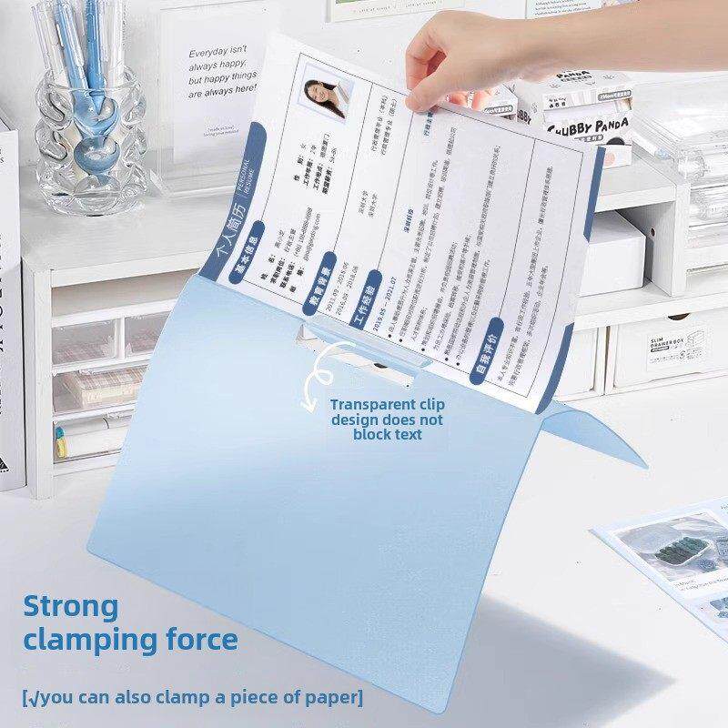 a4文件夹透明插页试卷收纳袋旋转拉杆夹初中生专用资料夹小学生活页抽杆卷子夹风琴包整理神器档案夹办公用品