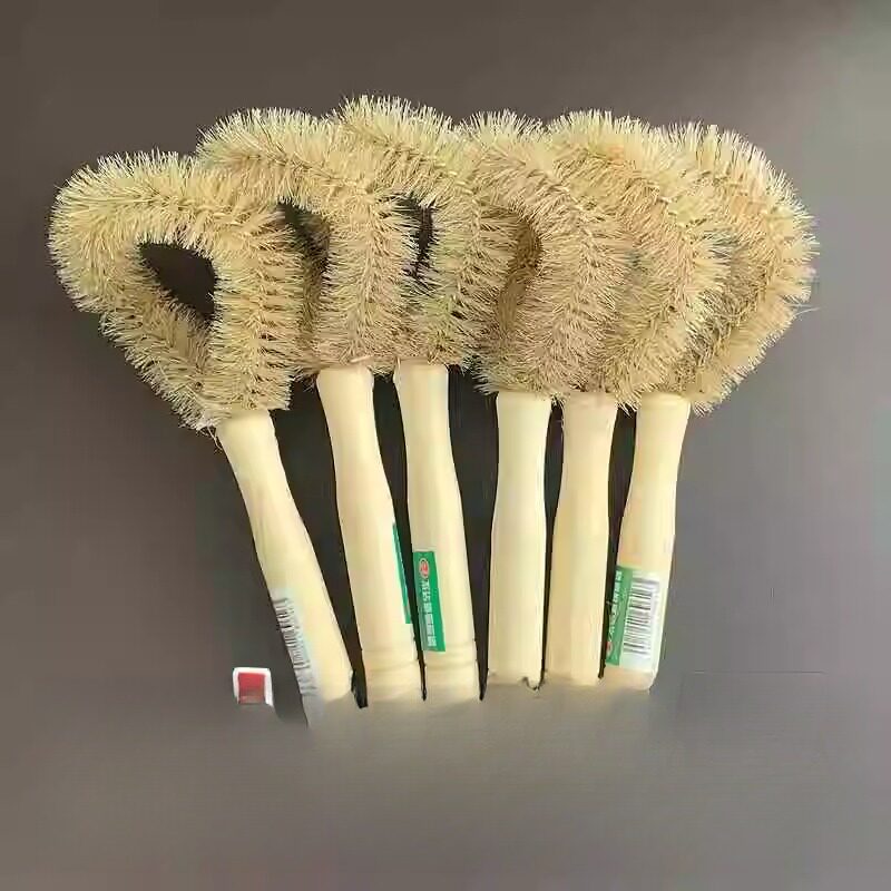 6个包邮厨房猪鬃不沾油椰棕刷子木柄刷锅碗除油刷猪毛锅刷清洁刷