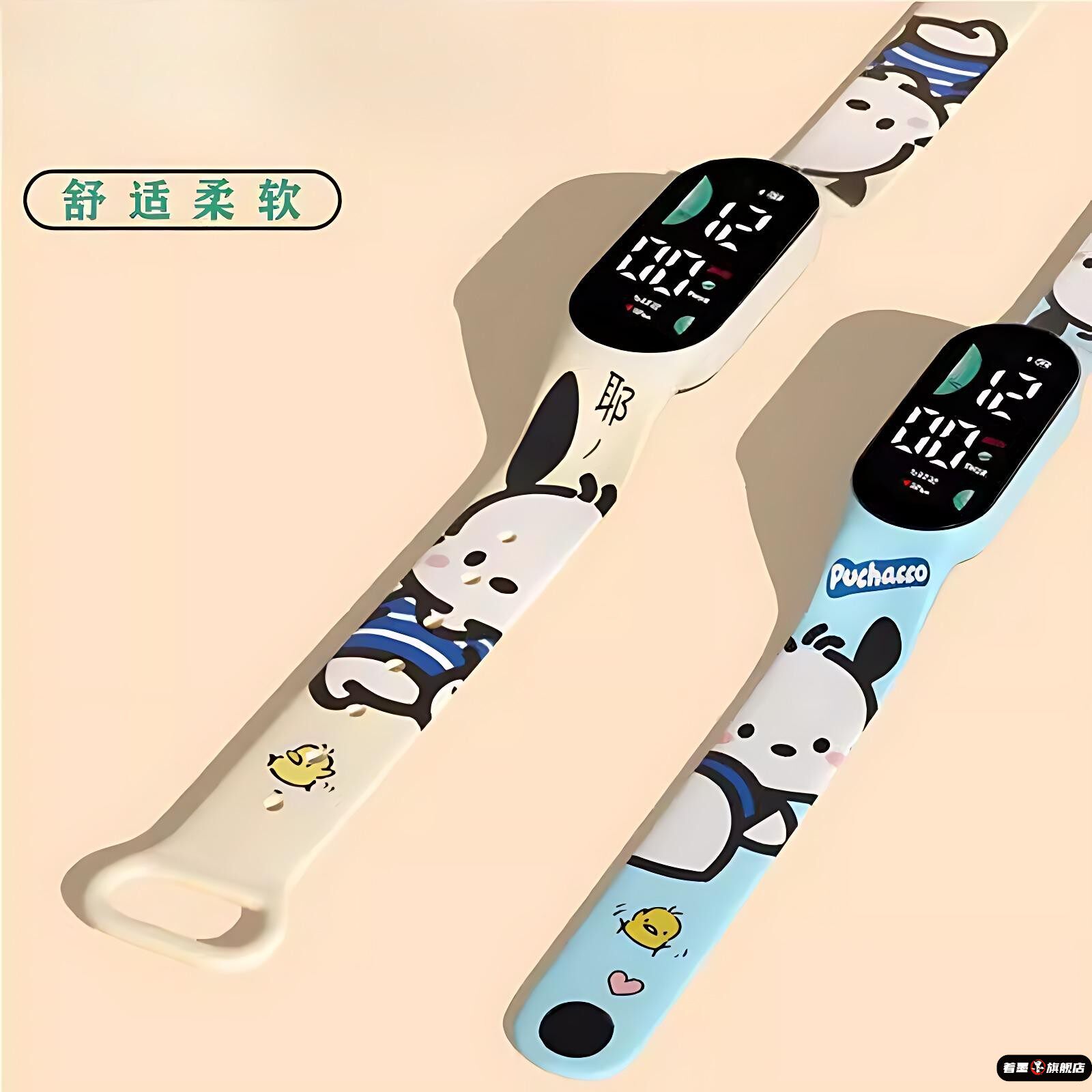 儿童只看时间手表女款初高中学生ins风高颜值女孩防水运动电子表