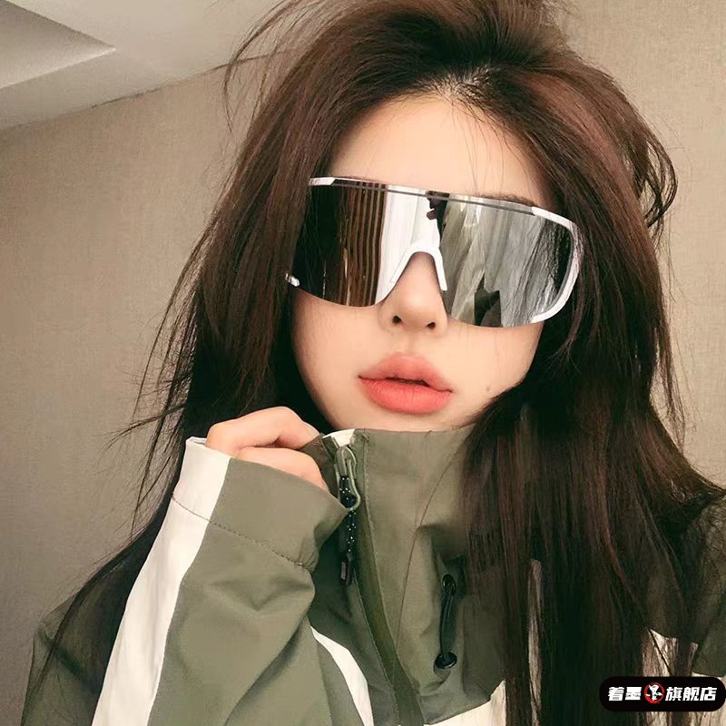 登山护目镜防紫外线复古超大框户外骑行滑雪