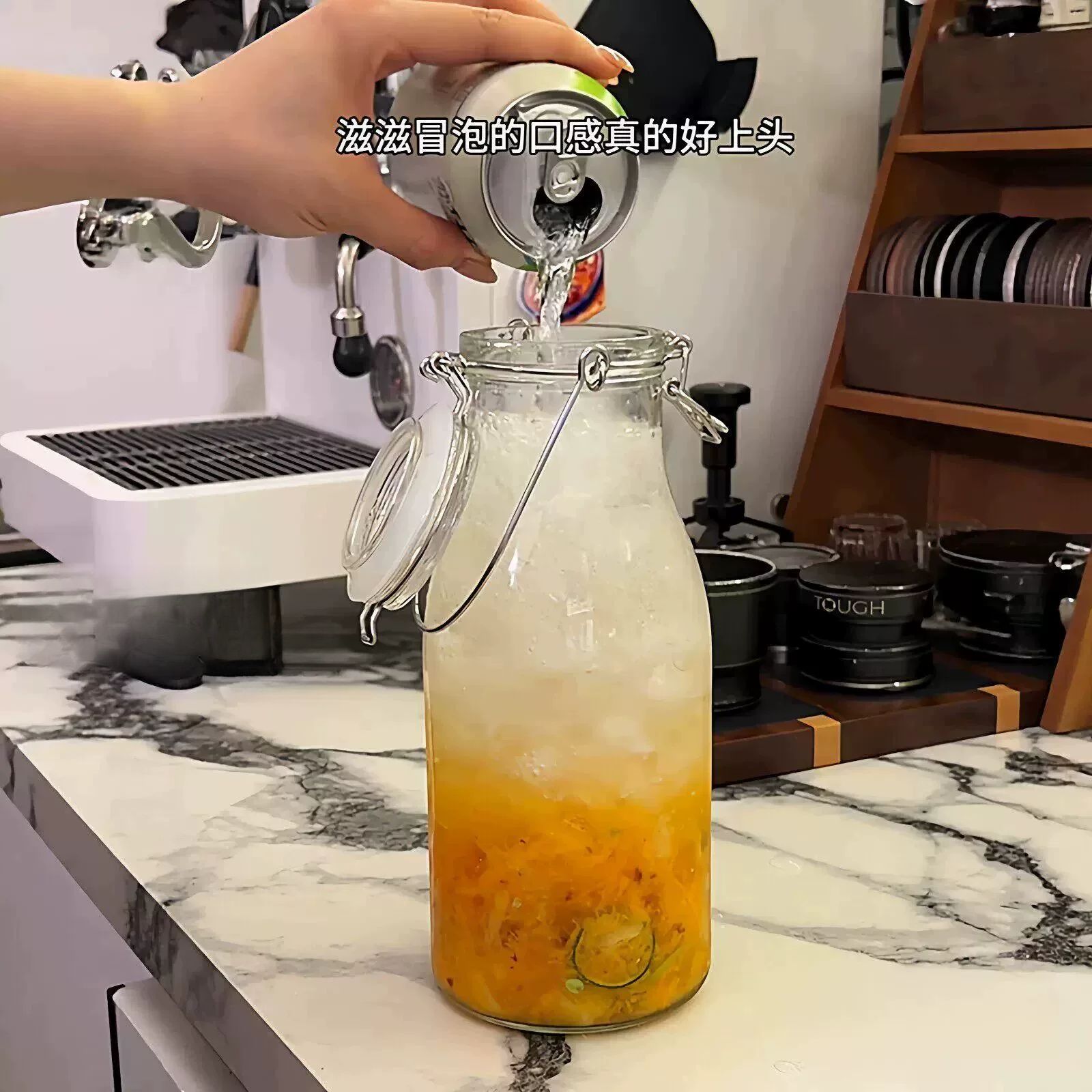 冷萃壶咖啡玻璃杯带盖子密封瓶家用自制饮品冷泡壶牛奶瓶自酿分装图片