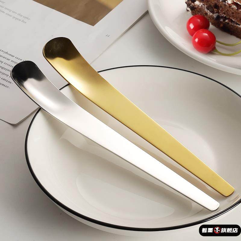 304不锈钢甜品勺子希腊酸奶勺吃蛋糕高颜值平头网红罐子奶酪罐头,餐饮具,西餐勺,淘宝优惠券,粉丝福利购,淘宝优惠卷