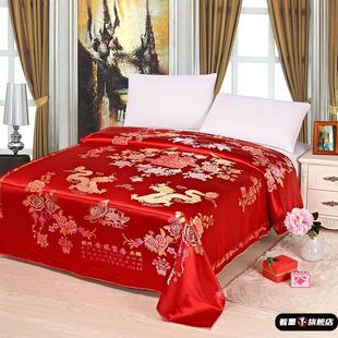 织锦缎 百子绸缎结婚庆杭州七彩面 丝绸双喜被面老被软缎被面