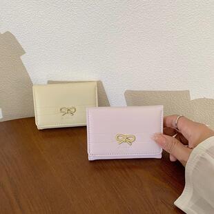 钱包女款高级感实用型新款ins风小众设计短款学生可爱简约零钱夹