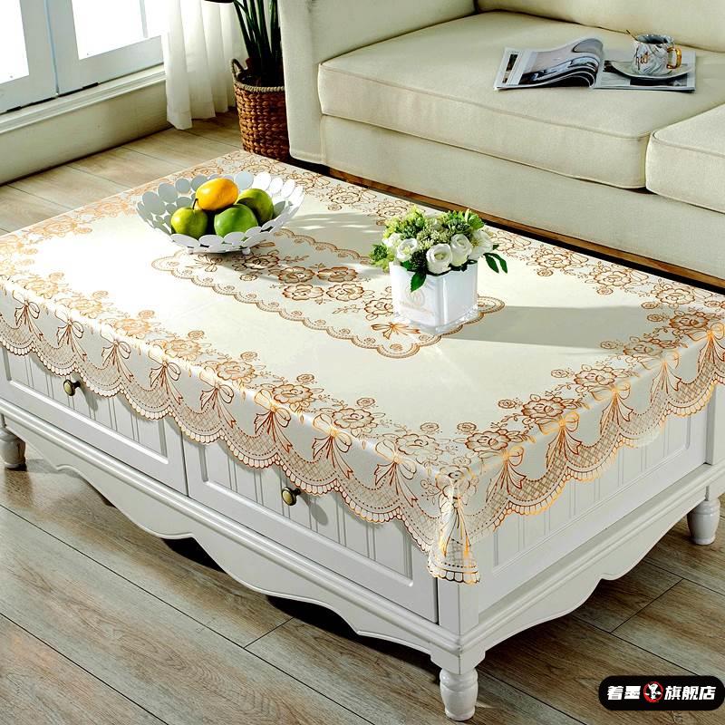 PVC塑料桌布欧式印花防水防油免洗防烫长方