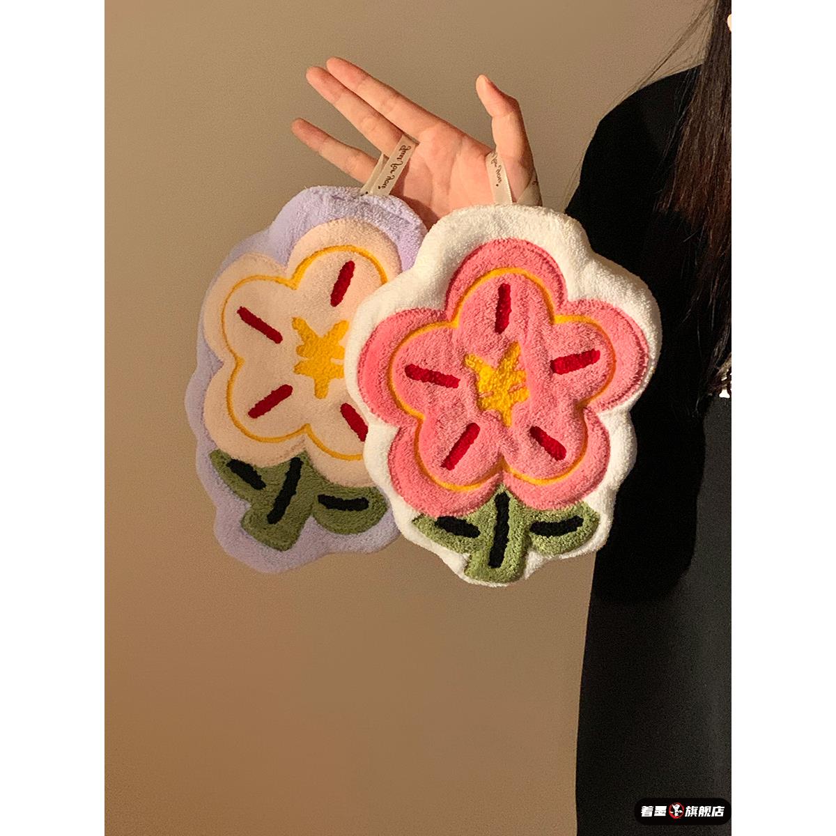 不发臭速干擦手巾有钱花挂式可爱卫生间吸水