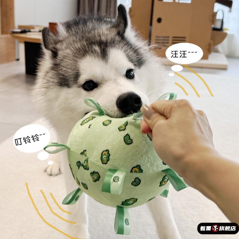 狗狗玩具球大狗发声解闷宠物自嗨耐咬消耗体力磨牙毛绒球金毛柯基
