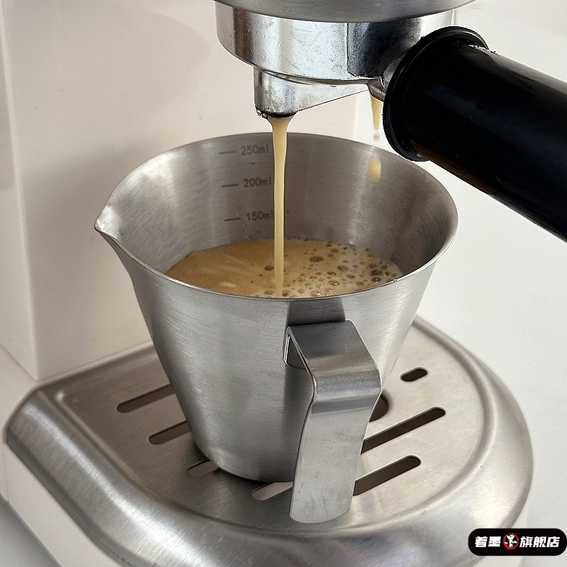 不锈钢咖啡萃取杯金属量杯意式浓缩盎司杯es