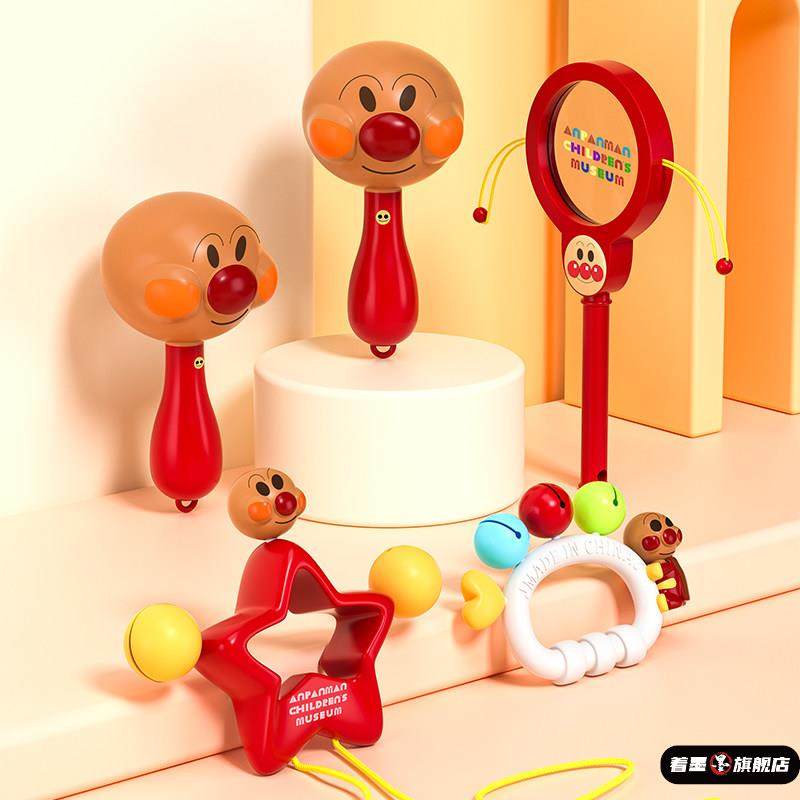 面包超人手摇铃沙锤婴儿礼物安抚玩具宝宝2拨浪鼓可啃咬手0一1岁3,玩具/童车/益智/积木/模型,摇铃,淘宝优惠券,粉丝福利购,淘宝优惠卷