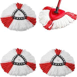 适配微力达三角形拖把头旋转拖布替换布家用vileda加厚清洁头配件