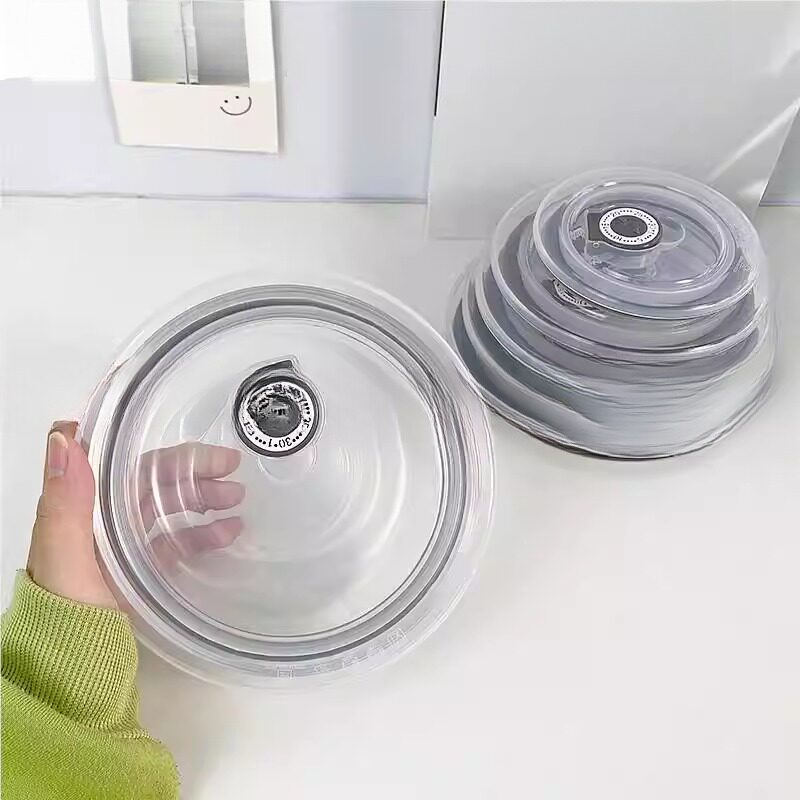 食品级pp材质矽胶盖子保鲜密封盖泡面陶瓷碗盖通用圆形饭盒家用