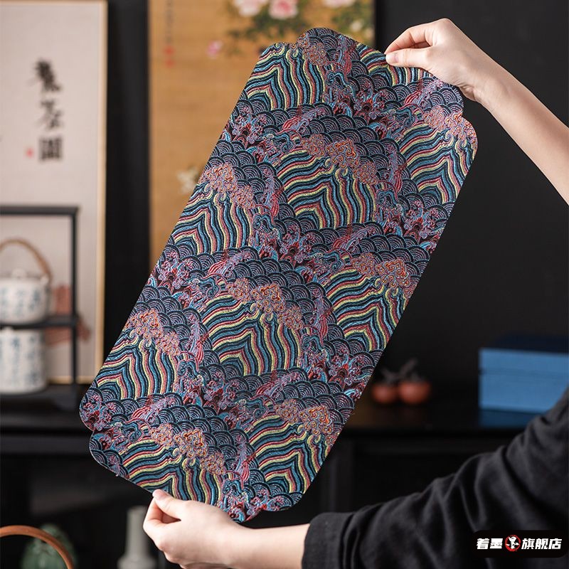 茶巾轻奢高级感茶席双面茶具吸水中式防水茶