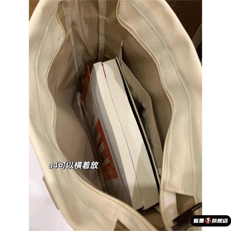 手提迷你小包单肩帆布袋女大学生上课通勤大容量斜挎包2025年新款